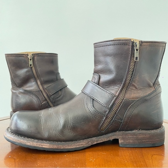 Frye Men’s Smith Short Engineer Moto Riding Boot - Picture 5 of 8